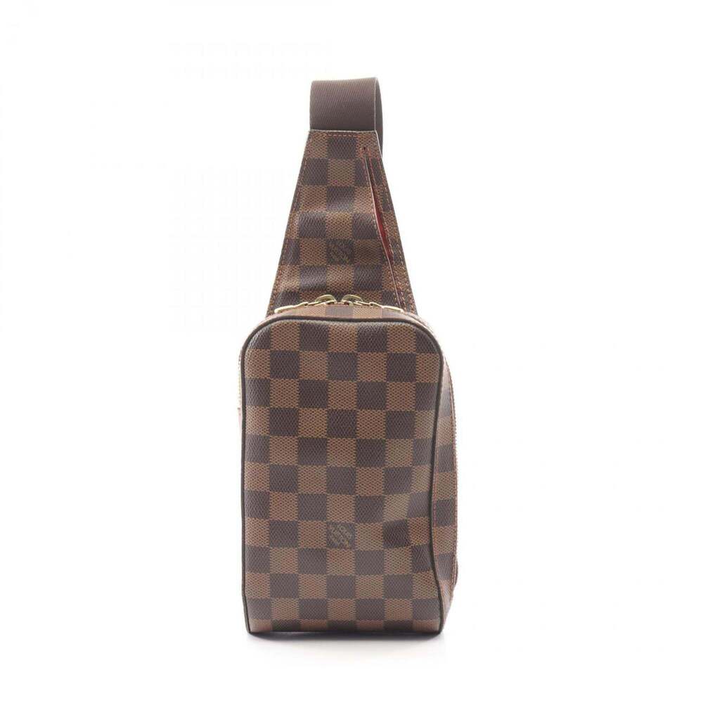 LOUIS VUITTON Authentic Brown Damier Leather Fanny Pack - Picture 1 of 9